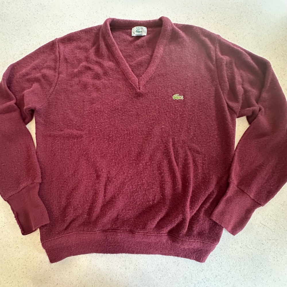Lacoste Men's Burgundy Sweater